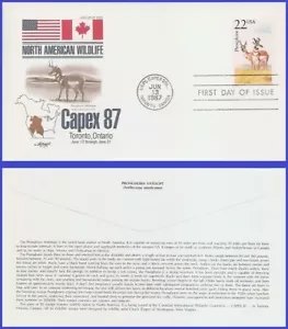 USA4 #2313 U/A ARTMASTER FDC Pronghorn - Imagen 1 de 1