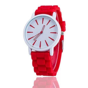 MyWatchBePoppin Men's or Women's Unisex Neon Jelly Band Wrist Watch Ret $28 New - Picture 1 of 20