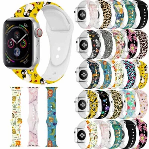 Silicone Watch Straps For Apple iWatch Series 7 6 543 Replacement Bracelet Strap - Picture 1 of 19