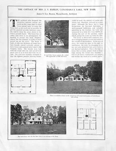 Mrs. J S Hamlin Home 1915 Canadaigua Lake NY James S Lee Architekt - Bild 1 von 1