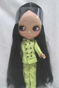 Muñeca desnuda Takara 12" Neo Blythe piel negra pelo negro de fábrica TBO236 - Imagen 1 de 1