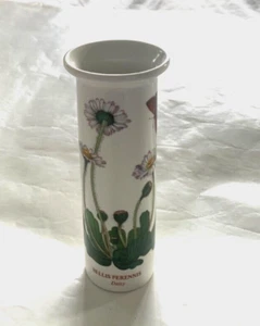 Portmeirion Botanic Garden Vase Bellis Perennis Daisy Cylinder Shape 13cm - Picture 1 of 6