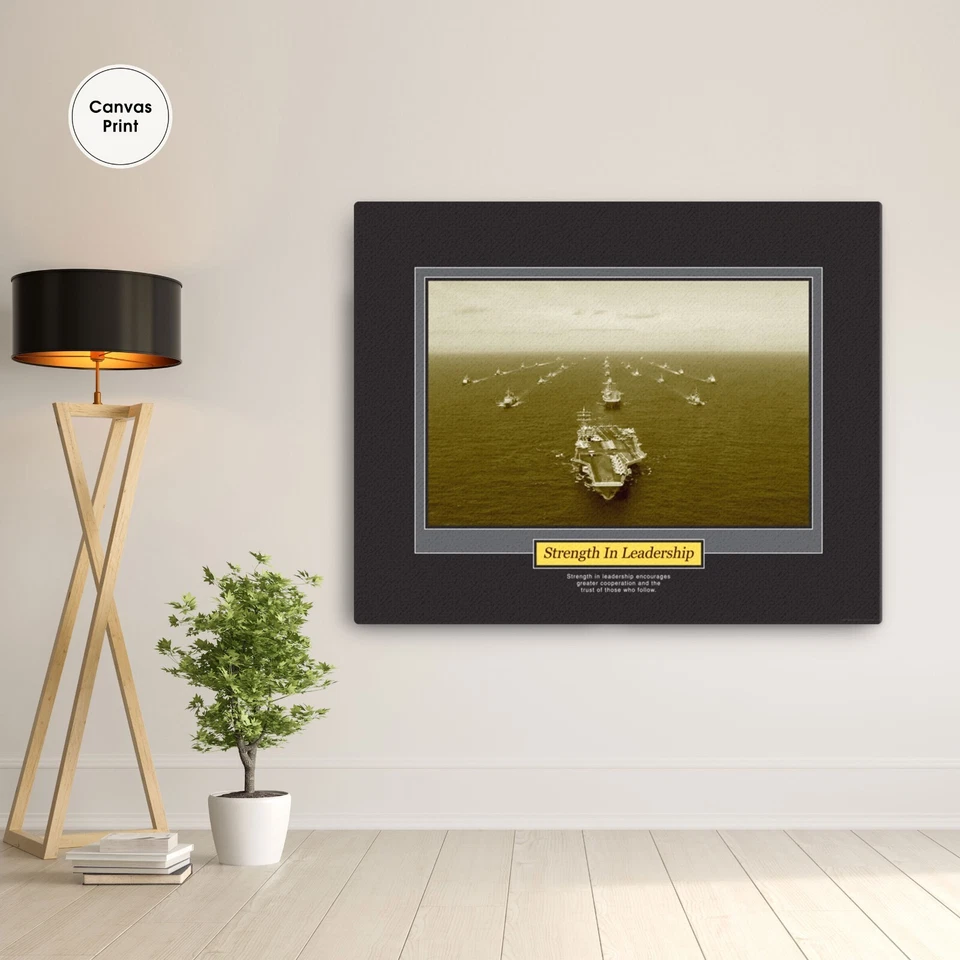 Cartaz Motivacional, Força na Liderança, Arte Motivacional de Parede, Motivacional - Imagem 1 de 1