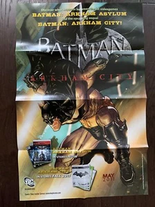 BATMAN ARKHAM CITY Promo Poster, 22 x 34, 2011, DC Unused SDCC - Picture 1 of 2