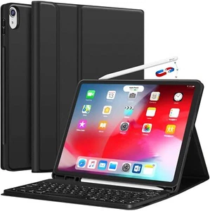 For iPad Pro 12.9 2018 Detachable Wireless Keyboard Case Stand W/Pencil Holder - Picture 1 of 6