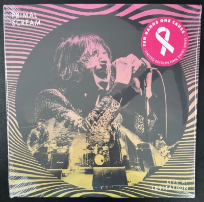PRIMAL SCREAM LIVE AT LEVITATION PINK SWIRL VINYL LP LIMITED NEW SEALED MINT - Image 1 of 2