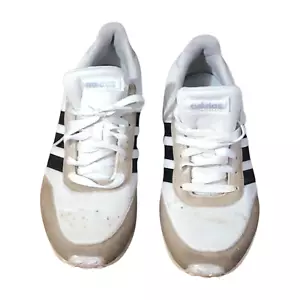 Adidas V Racer 2.0 W Women’s Size 9.5 Casual Classic Shoes DB0424 White Beige - Picture 1 of 4