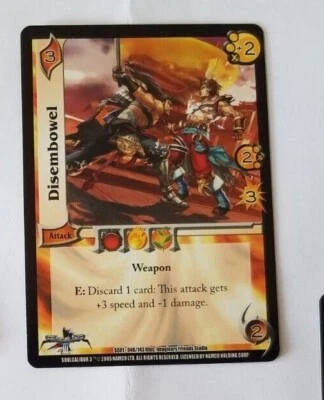 2005 UFS  DISEMBOWEL CARD UNIVERSAL FIGHTING SYSTEM CCG CARD  - Image 1 of 2