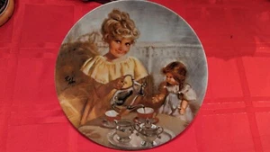 Richard Zolan 1982 CORA'S TEA PARTY Family Treasures Collection Plate - Picture 1 of 3
