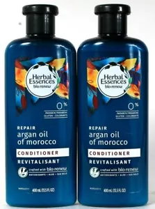 2 Bottles Herbal Essences 13.5 Oz Repair Argan Oil Of Morocco Conditioner - Picture 1 of 1