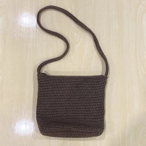 Brown Crotchet Shoulder Bag by The Sak - Picture 1 of 7