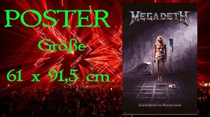 POSTER - MEGADETH - COUNTDOWN TO EXTINCTION - 10 - NEU/OVP - Picture 1 of 3