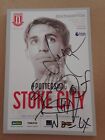 NOEL FIELDING & SERGE PIZZORNO EXCLUSIVE SIGNED STOKE CITY FOOTBALL PROGRAMME 