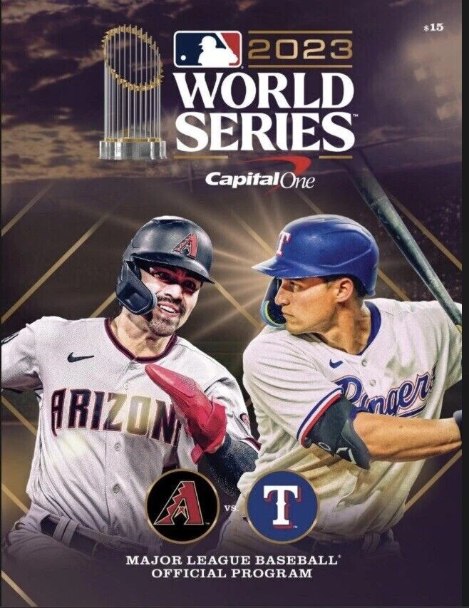 2023 MLB OFFICIAL WORLD SERIES PROGRAM ARIZONA DIAMONDBACKS VS. TEXAS RANGERS - Image 1 of 1