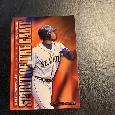 B51a ￼Ken Griffey Jr #386 Seattle mariners 1998 Donruss spirit of the game - Image 1 of 2