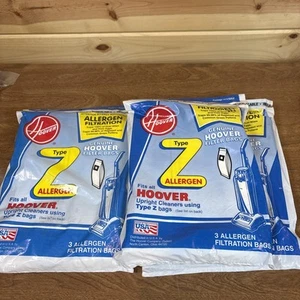 2~Hoover Vacuum Bags Type Z For Upright USA Genuine and 2 extra bags - Picture 1 of 3