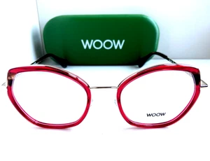 Marco de gafas geométrico rojo para mujer WOOW Paris Break Free 2 9105 52 mm - Imagen 1 de 4
