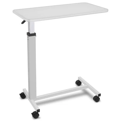 Altus Functional Overbed Table Gas Lift mechanism Desk Laminate Top White - image 1 of 4