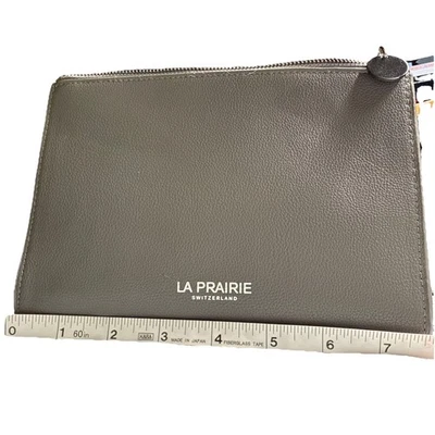 La Prairie 深灰色银色化妆包化妆袋 — 第 1/4 张图片