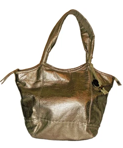 The Sak Gold Distressed Pig Leather Mod Hobo Bag - Picture 1 of 7