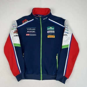 Suzuki Racing Fleece Jacket Full Zip Official Merchandise Biker Moto GP Large - Picture 1 of 13