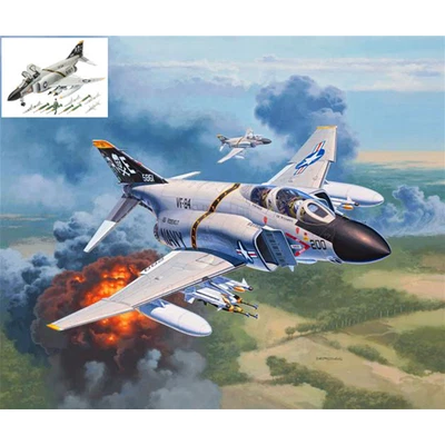 F-4J PHANTOM II KIT 1:72 Revell Kit Aerei Modellino Nuovo - Immagine 1 di 3