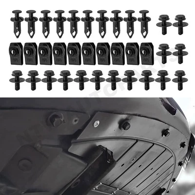 For Toyota 35 Pcs Body Bolts & U-nut Clips- M6 Engine Under Cover Splash Shield - Image 1 of 4