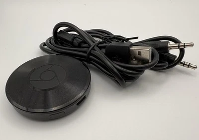Google Chromecast Audio Media Streamer Black RUX-J42 - Image 1 of 3