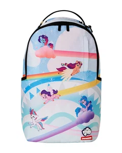 910B7258NSZ Sprayground Unisex Mlp Pony Trails DLXR Backpack Blue/White - Picture 1 of 9