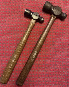 VINTAGE STANLEY 32oz. 16oz MACHINIST BALL PEEN HAMMER Set USA 🇺🇸 NOS - Picture 1 of 18