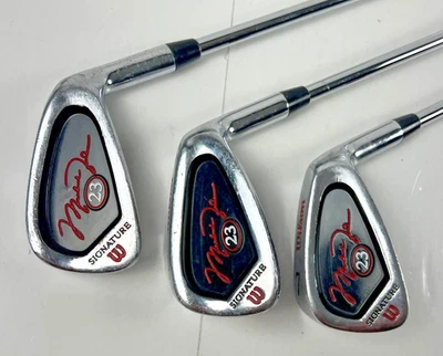 Vintage Wilson Michael Jordan 23 Signature RH Iron 5 7 9 Golf Club Set USA Made - Image 1 of 4