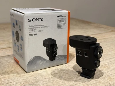 Sony ECM-M1 Shotgun Microphone Multi-Pattern Camera-Mounted + Box - Never Used - Image 1 of 2