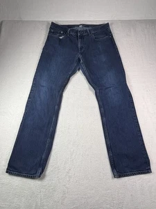 Jeans uomo Banana Republic vintage dritto 35x32 100% cotone blu denim - Foto 1 di 9