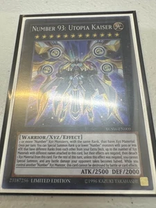 Number 93: Utopia Kaiser YCSW-EN009 Prize Card Super Rare YuGiOh NM - Picture 1 of 1