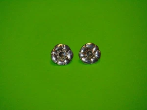 Aretes Georg Jensen con piedra lunar flor de luz de luna #36 plata de ley - Imagen 1 de 7