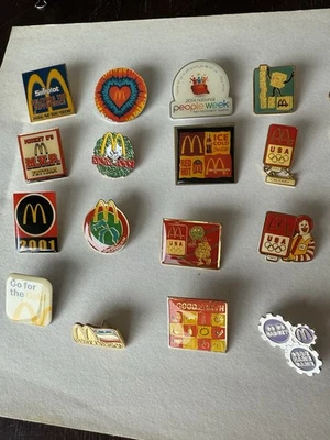 McDonald's Restaurant Pin Lot 16 Pins - Image 1 of 4