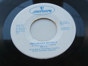10cc ORIGINAL 1978 JAMAICAN 45 DREADLOCK HOLIDAY NOTHING CAN MOVE ME - Picture 1 of 4