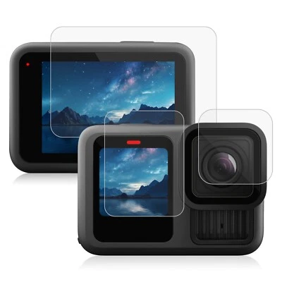 Lens and Front Back Screen Protector Tempered Glass Film For GoPro HERO13 Black  - Image 1 of 4