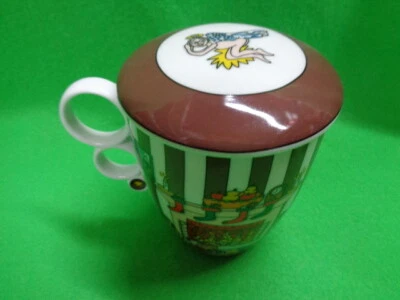 Taza de asa y cubierta y tamiz 11 cm Christmas with the Family Rizzi de Goebel Foto 1 de 3