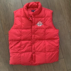 Rare and Unique Lands End Bakugan Brawlers Red Puffer Vest sz L - Picture 1 of 6