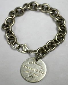 Please Return To TIFFANY & CO. Sterling Silver Bracelet - Picture 1 of 4