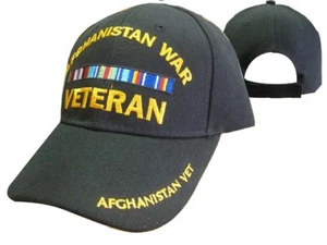 Afghanistan War Veteran With ribbons Hat USA Military Adjustable Cap Embroidered - Picture 1 of 1