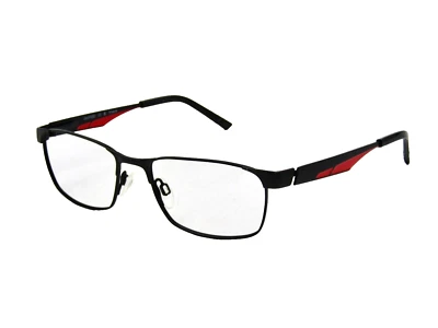 Encantador marco de gafas de metal Ad Lib AB3170U para hombre, negro/rojo, 53-17-140 #120 Foto 1 de 4