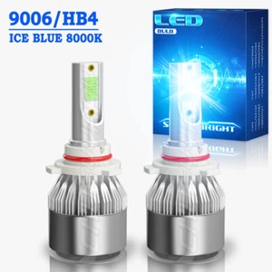 2X For Toyota Sienna 2004-2010 LED Headlight 9006 Low Beam Bulbs 8000K Blue - Picture 1 of 10