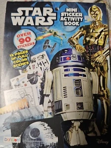 Mini pegatina libro de actividades de Star Wars más de 70 pegatinas 12 páginas escenas de color 2015 - Imagen 1 de 9