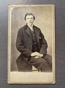Carte De Visite CDV Young Gentleman M.WITT COLUMBUS OHIO - Picture 1 of 12