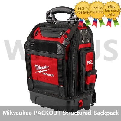 Milwaukee 48-22-8303 PACKOUT Structured Backpack Brand New_ - Image 1 of 4