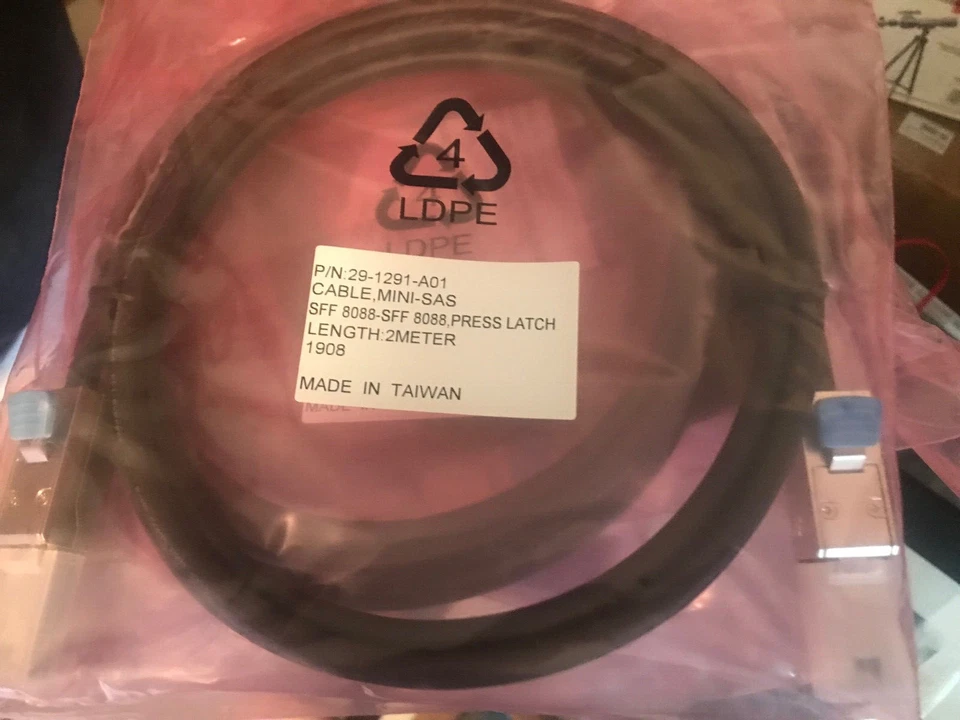 6G External Cable 26Pin SAS to SAS cable SFF-8088 to sff-8088 2 meter - Image 1 of 1