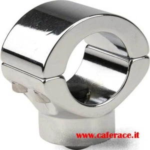 Morsetto cromato strumentazione per manubri Ø 22 e 25mm - Foto 1 di 3