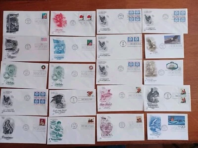 100 1990s FDC First Day Covers Mixed Cachets Artcraft Artmaster Fleetwood - Image 1 of 4
